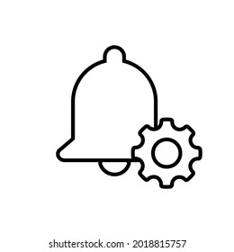 Notification icon vector. alarm illustration sign. Message symbol or logo.