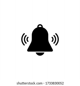 Notification icon vector. Bell icon symbol isolated