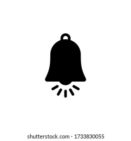 Notification icon vector. Bell icon symbol isolated