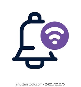 icono de notificación. icono de doble tono vectorial para tu sitio web, móvil, presentación y diseño de logotipo.