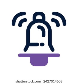 icono de notificación. icono vectorial de tono dual para su sitio web, móvil, presentación y diseño de logotipo.