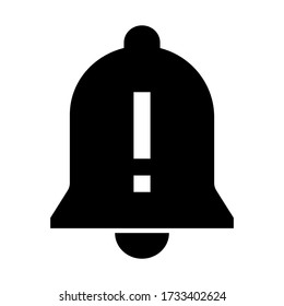 Notification icon vector flat style isolated on white background.