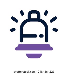 icono de notificación. icono de glifo de Vector para el Sitio web, el móvil, la presentación y el diseño del logotipo.