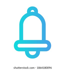 Notification icon vector illustration in gradient style for any projects, use for website mobile app presentation