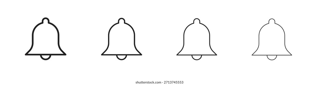 Notification icon. Vector isolated pictograms.
