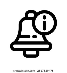 notification icon. vector line icon for your website, mobile, presentation, and logo design.