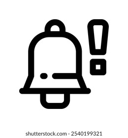 notification icon. vector line icon for your website, mobile, presentation, and logo design.