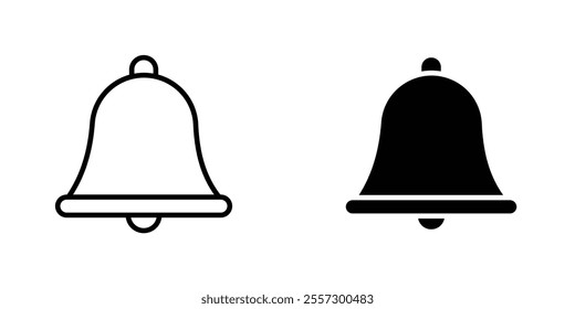 Notification Icon vector. liner and flat style icons set.