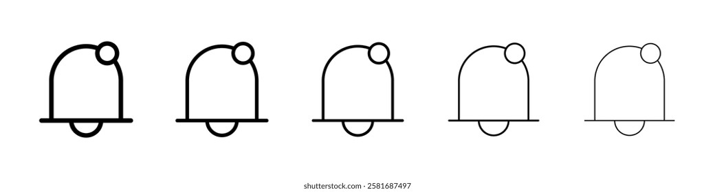 Notification icon Vector logo sign