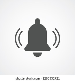 Notification icon vector, material design, Social Media element, User Interface sign, EPS, UI, Image, Illustration. New message. Bell icons with the different status. - Vector illustration