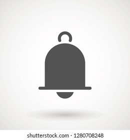Notification icon vector, material design, Social Media element, User Interface sign, EPS, UI, Image, Illustration. New message. Bell icon. - Vector