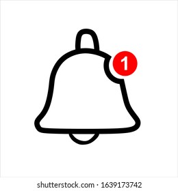 Notification icon vector, material design, Social Media element, User Interface sign, EPS, UI, Image, Illustration. New message