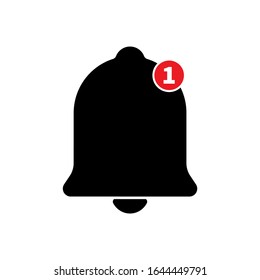 Notification icon vector, material design, Social Media element, User Interface sign, EPS, UI, Image, Illustration. New message. Bells set.