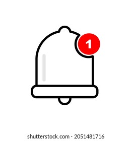 Notification icon vector, material design, Social Media elements, Image, Illustration. New message.