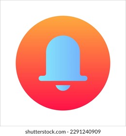 Notification icon vector, material design, Social Media element, User Interface sign, vector illustration on white background