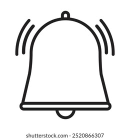 Icono de notificación Vector sobre fondo blanco