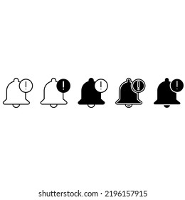 Notification icon vector set. alarm illustration sign collection. Message symbol or logo.