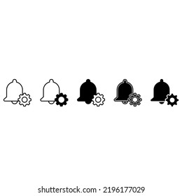 Notification icon vector set. alarm illustration sign collection. Message symbol or logo.
