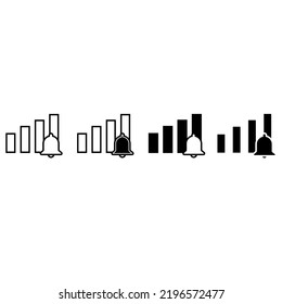 Notification icon vector set. alarm illustration sign collection. Message symbol or logo.