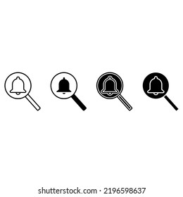 Notification icon vector set. alarm illustration sign collection. Message symbol or logo.