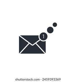 notification icon. vector.Editable stroke.linear style sign for use web design,logo.Symbol illustration.