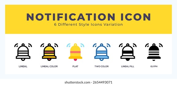 Notification icon for web. mobile apps and ui.