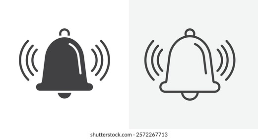 Notification icons. flat and line style set