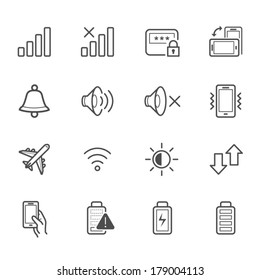 Notification Icons for Mobile Phone and Application