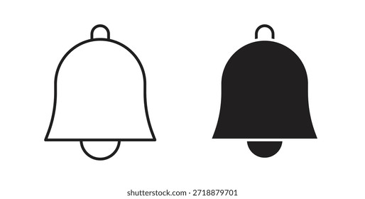 Ícones de notificação definidos isolados na ilustração de vetor plano de fundo branco.