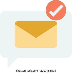 ilustración de notificación con estilo mínimo aislado en segundo plano