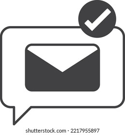 notification illustration in minimal style isolated on background