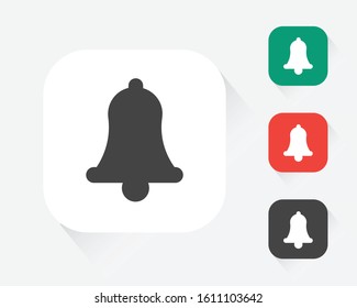 Notification jingle bell icon vector flat design