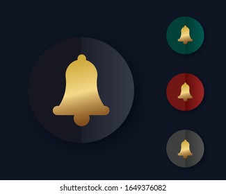 Notification jingle bell icon vector