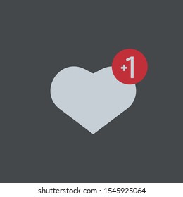 Notification Like icon. Social network app icon