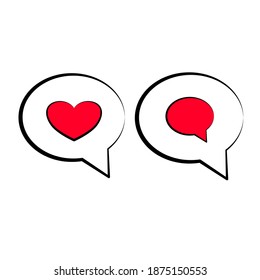 Notification Like icon. Social network app icon. Vector illustration