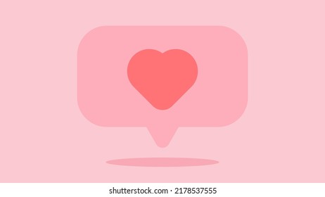 Notification Like icon. Social network app icon. Vector illustration