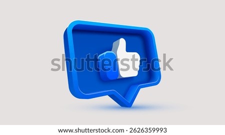 Notification Like icon. Social network app icon. Vector illustration