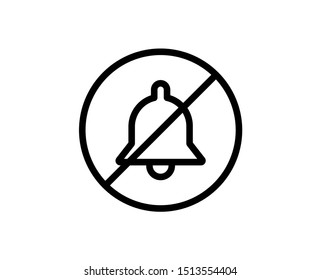 Notification line icon. Vector symbol in trendy flat style on white background. Bell sing for design.