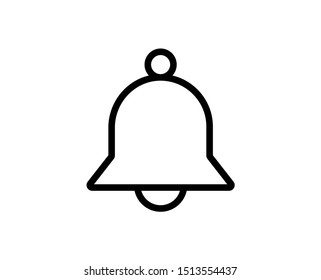 Notification line icon. Vector symbol in trendy flat style on white background. Bell sing for design.