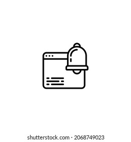 Benachrichtigungszeilensymbol, Vektorvorlage