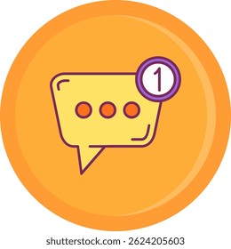Línea de notificación Vector Diseño de íconos