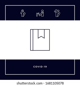 Notification linear icon - add to bookmarks, add to favorites, save.