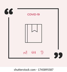 Notification linear icon - add to bookmarks, add to favorites, save.