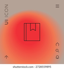 Guardar Icono lineal de notificación - añadir a los marcadores, añadir a favoritos, etc. Elementos gráficos para su diseño