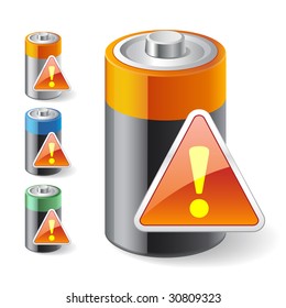 notification low battery icons