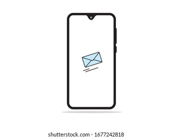 Notification mail icon on phone