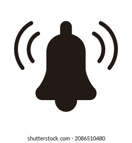 Notification message bell icon and alarm icon. vector illustration isolated on a white background.
