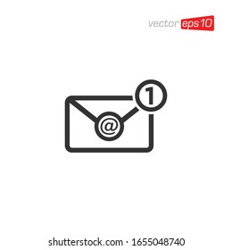 Notification Message or Email Icon Logo Design