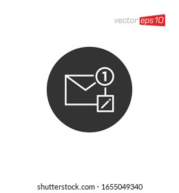 Notification Message or Email Icon Logo Design