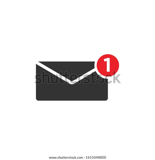 Notification Message Email Icon Logo Design Stock Vector (Royalty Free ...